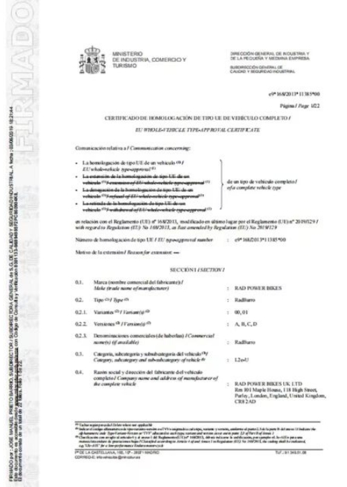 Certification